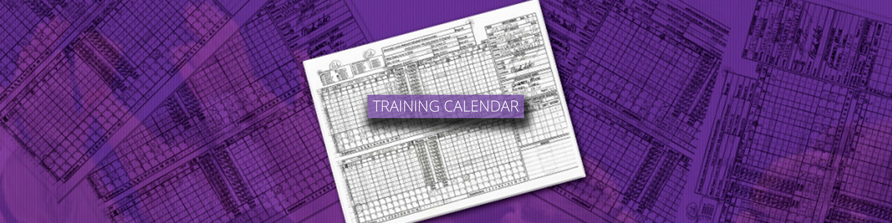 Training Calendar Cover
